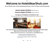 Tablet Screenshot of hotelsnearshuls.com